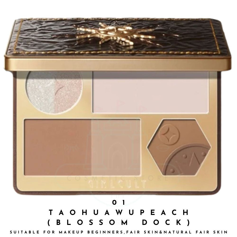 GirlCult - Gold Rush Series Facial Makeup Palette - Taohuawu - 15g - Image 2