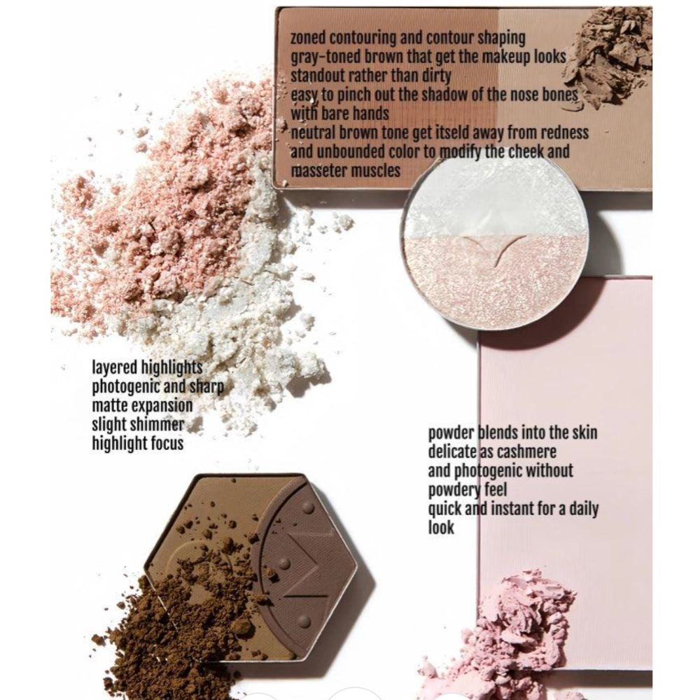 GirlCult - Gold Rush Series Facial Makeup Palette - Taohuawu - 15g - Image 4