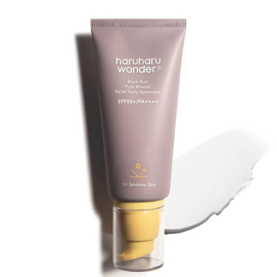 haruharu wonder black rice pure mineral relief daily sunscreen spf50+ pa++++, 50ml 1